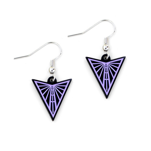 VALKYRIES LOGO DANGLER EARRINGS