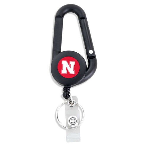NEBRASKA BADGE REEL CARABINER