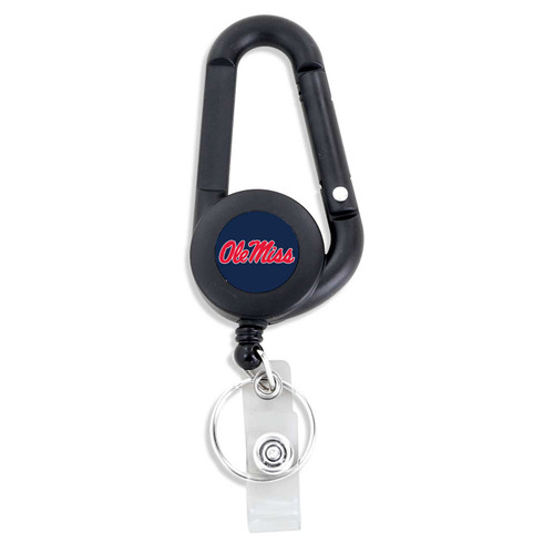 OLE MISS BADGE REEL CARABINER