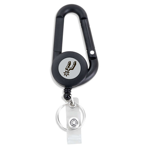 SAN ANTONIO SPURS BADGE REEL CARABINER