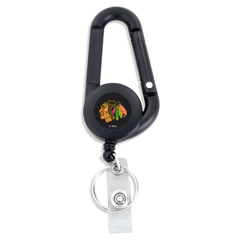 CHICAGO BLACKHAWKS BADGE REEL CARABINER