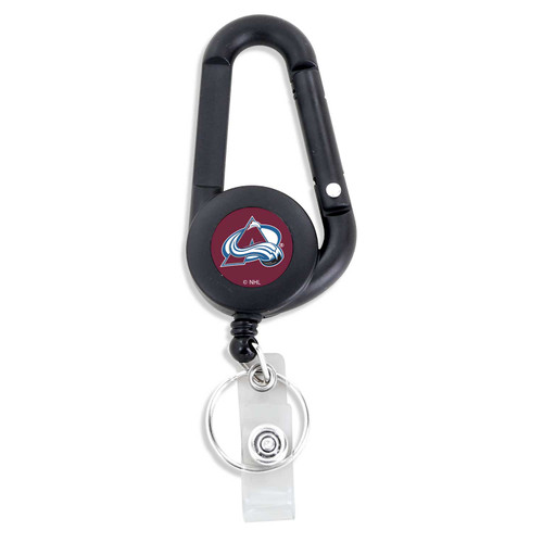 COLORADO AVALANCHE BADGE REEL CARABINER