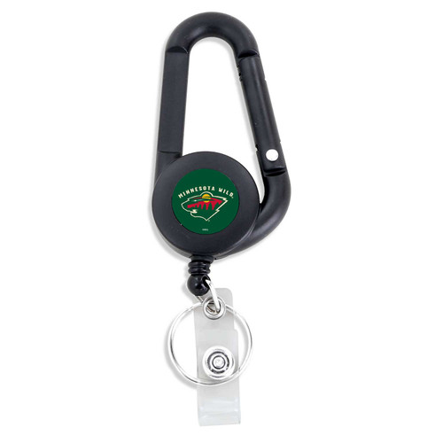 MINNESOTA WILD BADGE REEL CARABINER