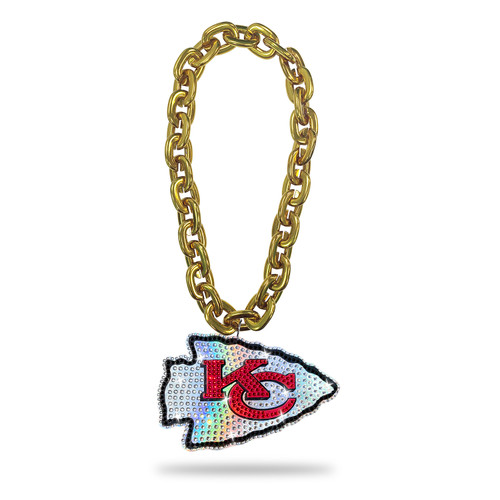 CHIEFS 'BLING' (GOLD) FAN CHAIN