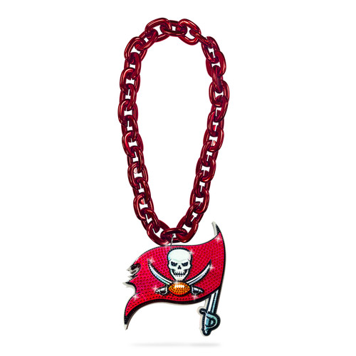 BUCCANEERS 'BLING' (RED) FAN CHAIN