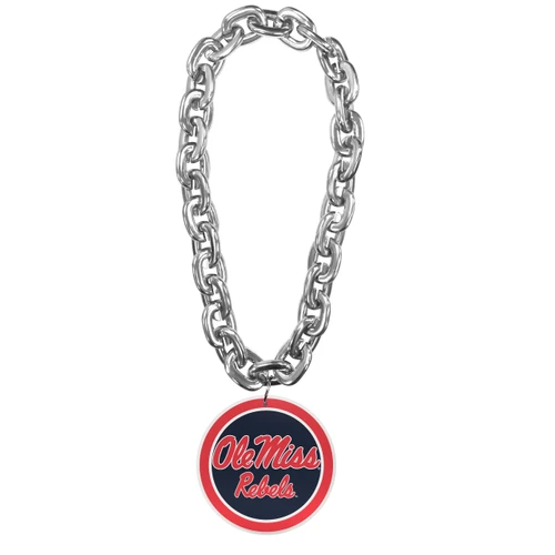MISSISSIPPI (OLE MISS) (SILVER) FAN CHAIN (PT)