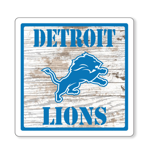 LIONS RUSTIC 6" FOAM SIGN
