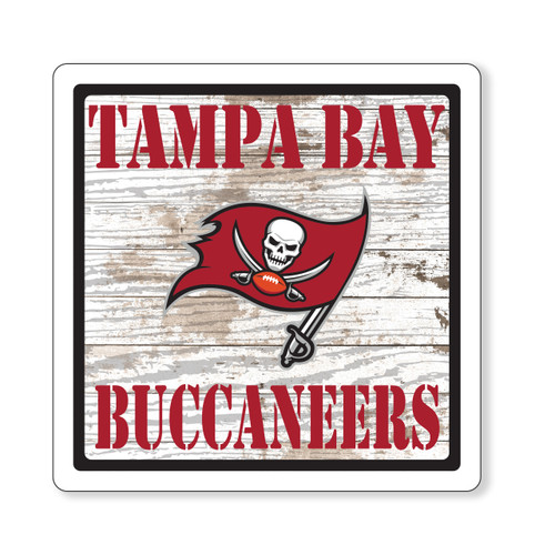 BUCCANEERS RUSTIC 6" FOAM SIGN