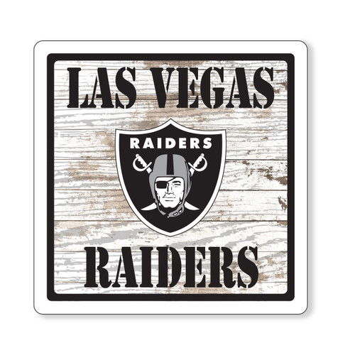 RAIDERS RUSTIC 6" FOAM SIGN