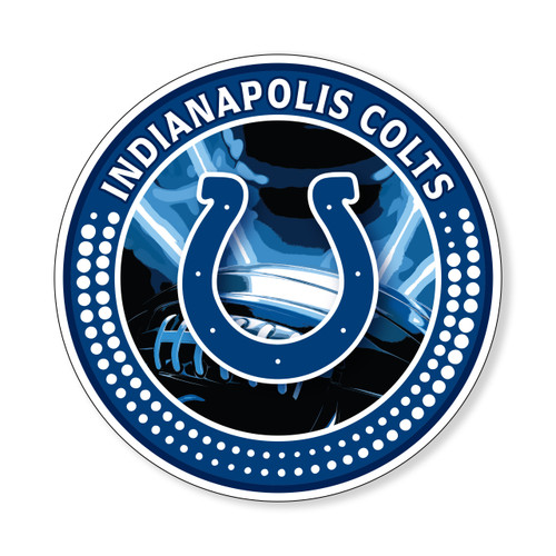 COLTS LIGHTNING CIRCLE FOAM SIGN