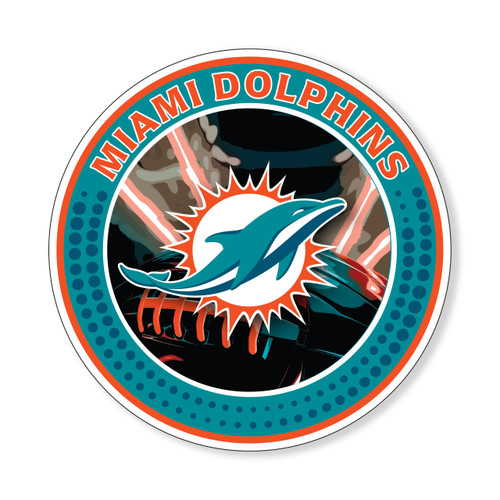 DOLPHINS LIGHTNING CIRCLE FOAM SIGN