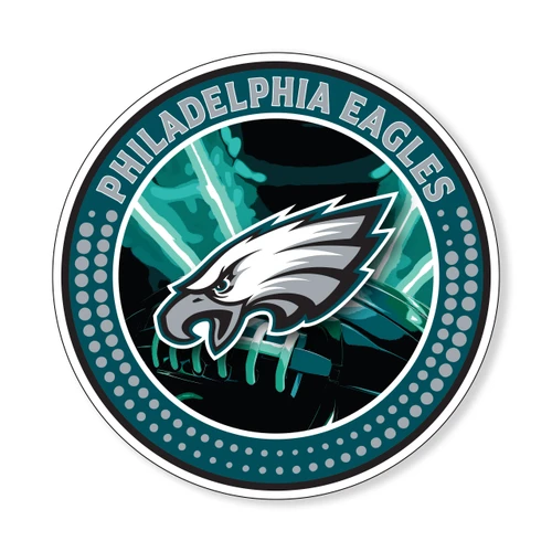EAGLES LIGHTNING CIRCLE FOAM SIGN