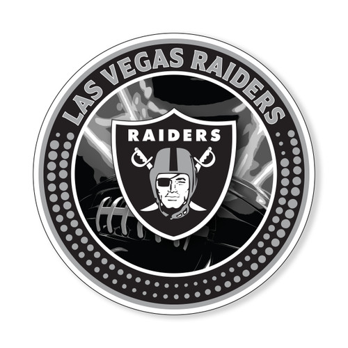 RAIDERS LIGHTNING CIRCLE FOAM SIGN