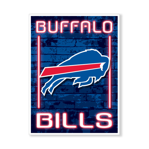 BILLS NEON ALLEY 13X9 FOAM SIGN