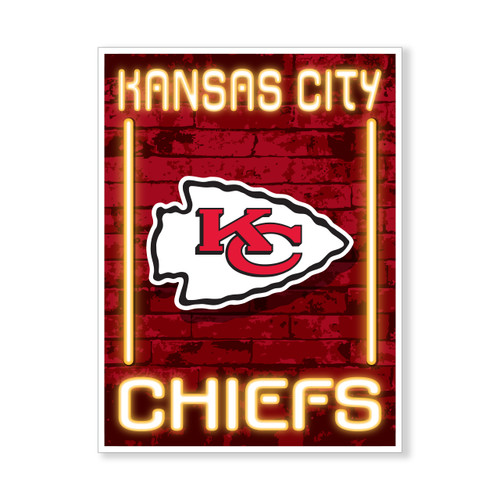 CHIEFS NEON ALLEY 13X9 FOAM SIGN