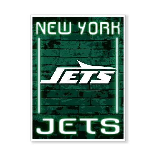 JETS NEON ALLEY 13X9 FOAM SIGN