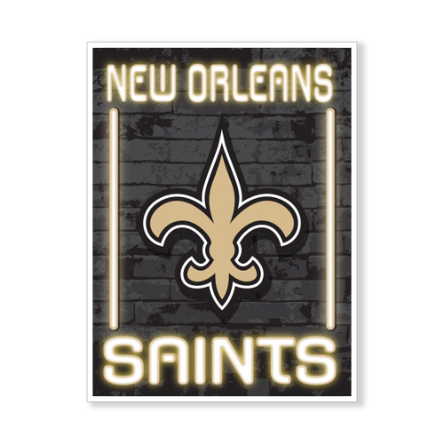 SAINTS NEON ALLEY 13X9 FOAM SIGN