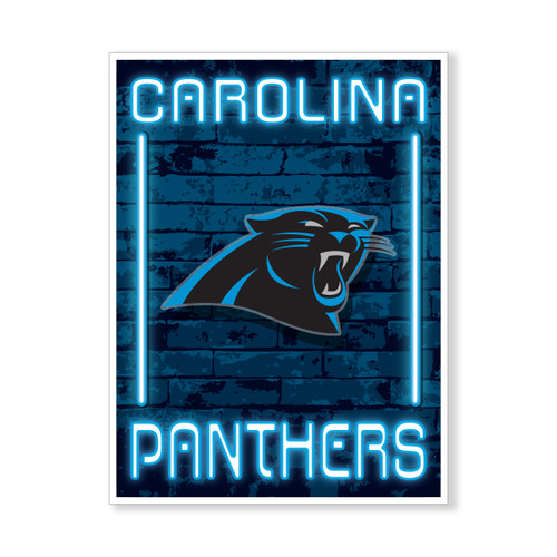 PANTHERS NEON ALLEY 13X9 FOAM SIGN