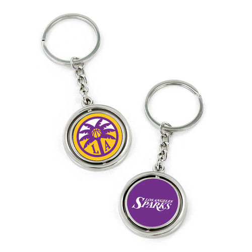 SPARKS SPINNING LOGO AND WORDMARK KEYCHAIN