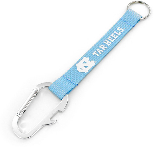 NORTH CAROLINA BOTTLE OPENER CARABINER LANYARD KEYCHAIN