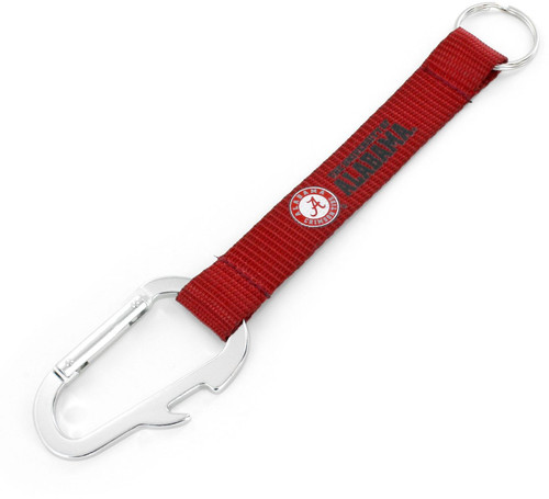 ALABAMA BOTTLE OPENER CARABINER LANYARD KEYCHAIN