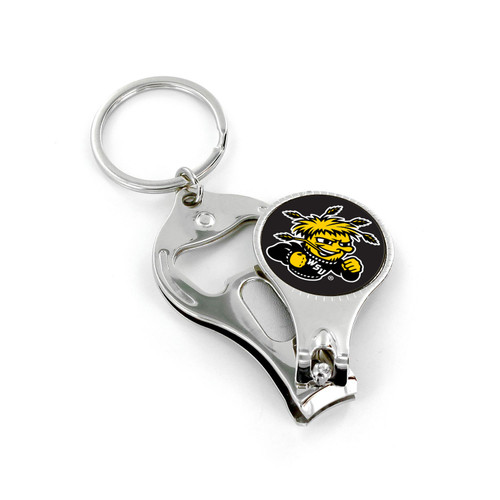 WICHITA STATE NAIL CLIPPER/BOTTLE OPENER KEYCHAIN