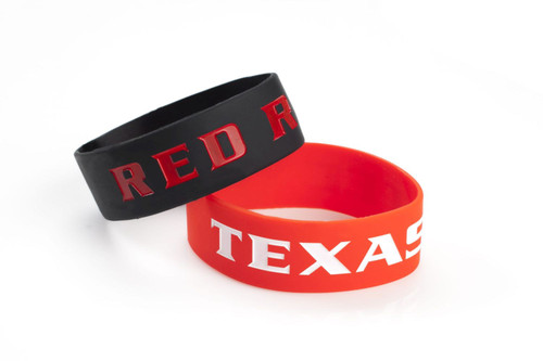 TEXAS TECH WIDE BRACELETS (2 PACK)