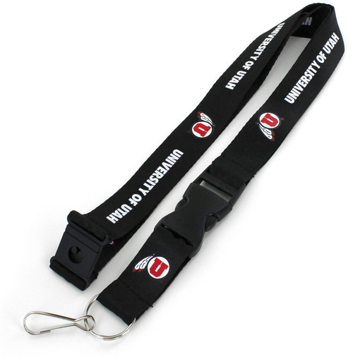 UTAH UTES (BLACK) TEAM LANYARD