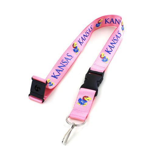 KANSAS JAYHAWKS (PINK) LANYARD