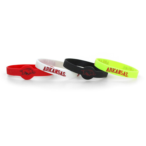 ARKANSAS SILICONE BRACELETS (4 PACK)