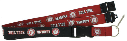 ALABAMA (BLACK/RED) REVERSIBLE LANYARD