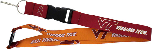 VIRGINIA TECH (RED/ORANGE) REVERSIBLE LANYARD