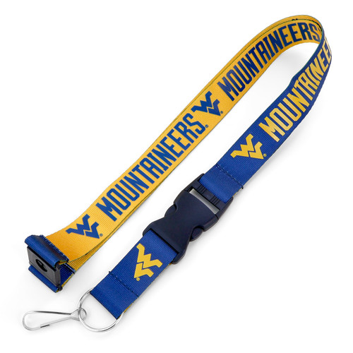 WEST VIRGINIA (BLUE/GOLD) REVERSIBLE LANYARD