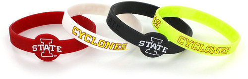 IOWA STATE SILICONE BRACELETS (4 PACK)