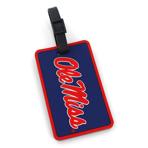 OLE MISS SCHOOL SOFT BAG TAG