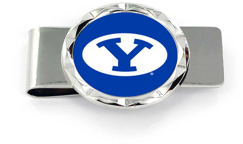 BYU DIAMOND CUT MONEY CLIP
