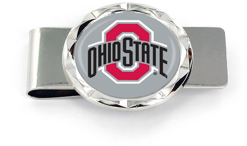 OHIO STATE DIAMOND CUT MONEY CLIP