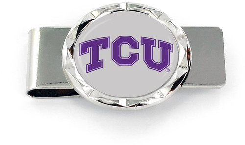 TCU DIAMOND CUT MONEY CLIP