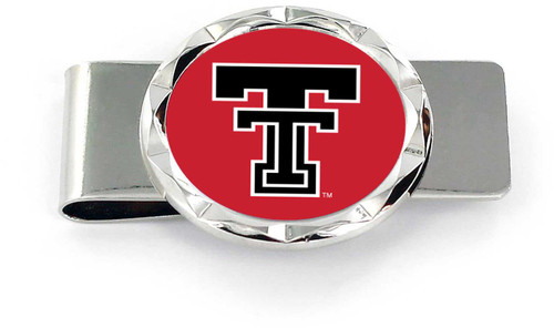 TEXAS TECH DIAMOND CUT MONEY CLIP