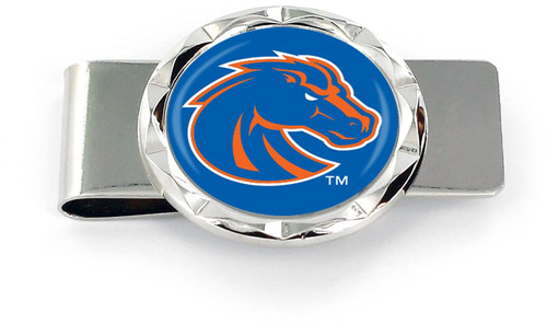 BOISE STATE DIAMOND CUT MONEY CLIP