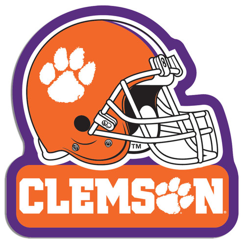CLEMSON 3" FOOTBALL HELMET MAGNET