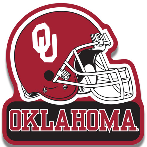 OKLAHOMA 3" FOOTBALL HELMET MAGNET