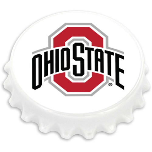 OHIO STATE BOTTLE CAP BOTTLE OPENER MAGNET (OC)