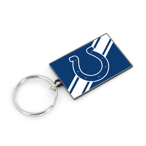 COLTS STRIPED KEYCHAIN