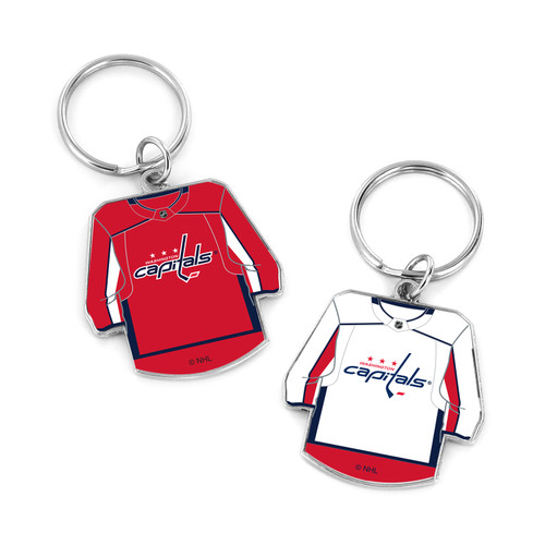 CAPITALS REVERSIBLE HOME/AWAY JERSEY KEYCHAIN