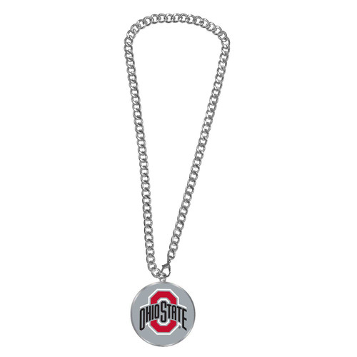 OHIO STATE (SILVER) TEAM EMBLEM NECKLACE