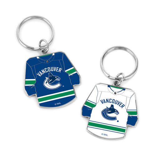 CANUCKS REVERSIBLE HOME/AWAY JERSEY KEYCHAIN