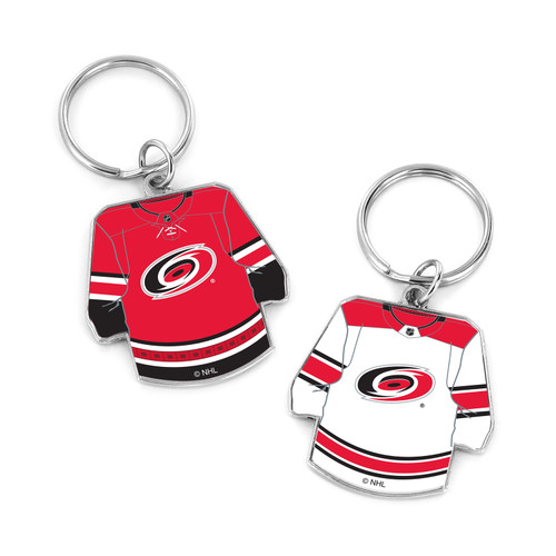 HURRICANES REVERSIBLE HOME/AWAY JERSEY KEYCHAIN