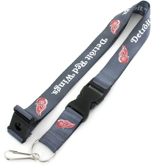 RED WINGS (CHARCOAL) TEAM LANYARD