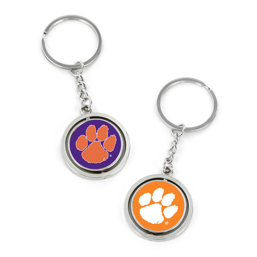 CLEMSON SPINNING KEYCHAIN